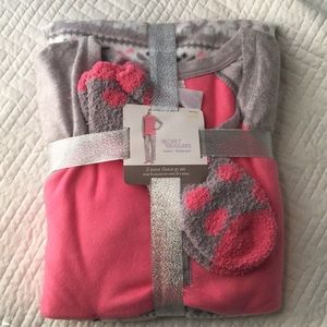 3 piece fleece PJ set for women